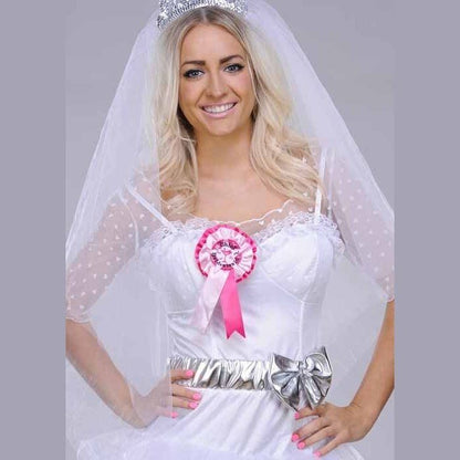 Chief Bridesmaid Hen Party Rosettes - Pink | Merthyr Tydfil | Why Not Shop Online