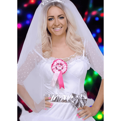 Chief Bridesmaid Hen Party Rosettes - Pink | Merthyr Tydfil | Why Not Shop Online