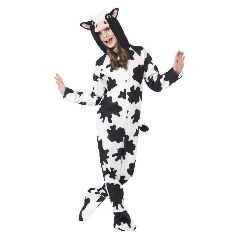 Childrens Cow Costume Hooded All in One Medium Age 7-9 | Merthyr Tydfil | Why Not Shop Online