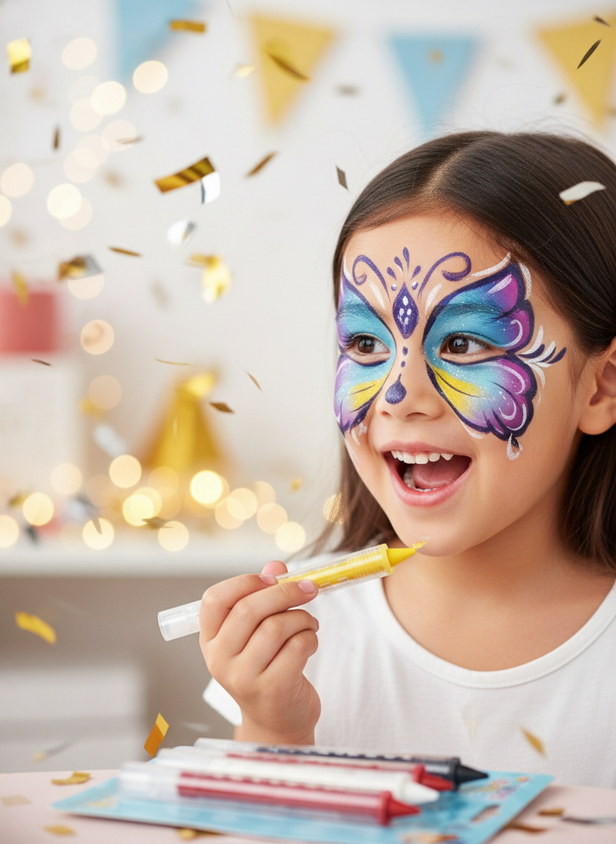 Childrens Push Up Face Paint Crayons Pack Of 5 Assorted Colours | Merthyr Tydfil | Why Not Shop Online