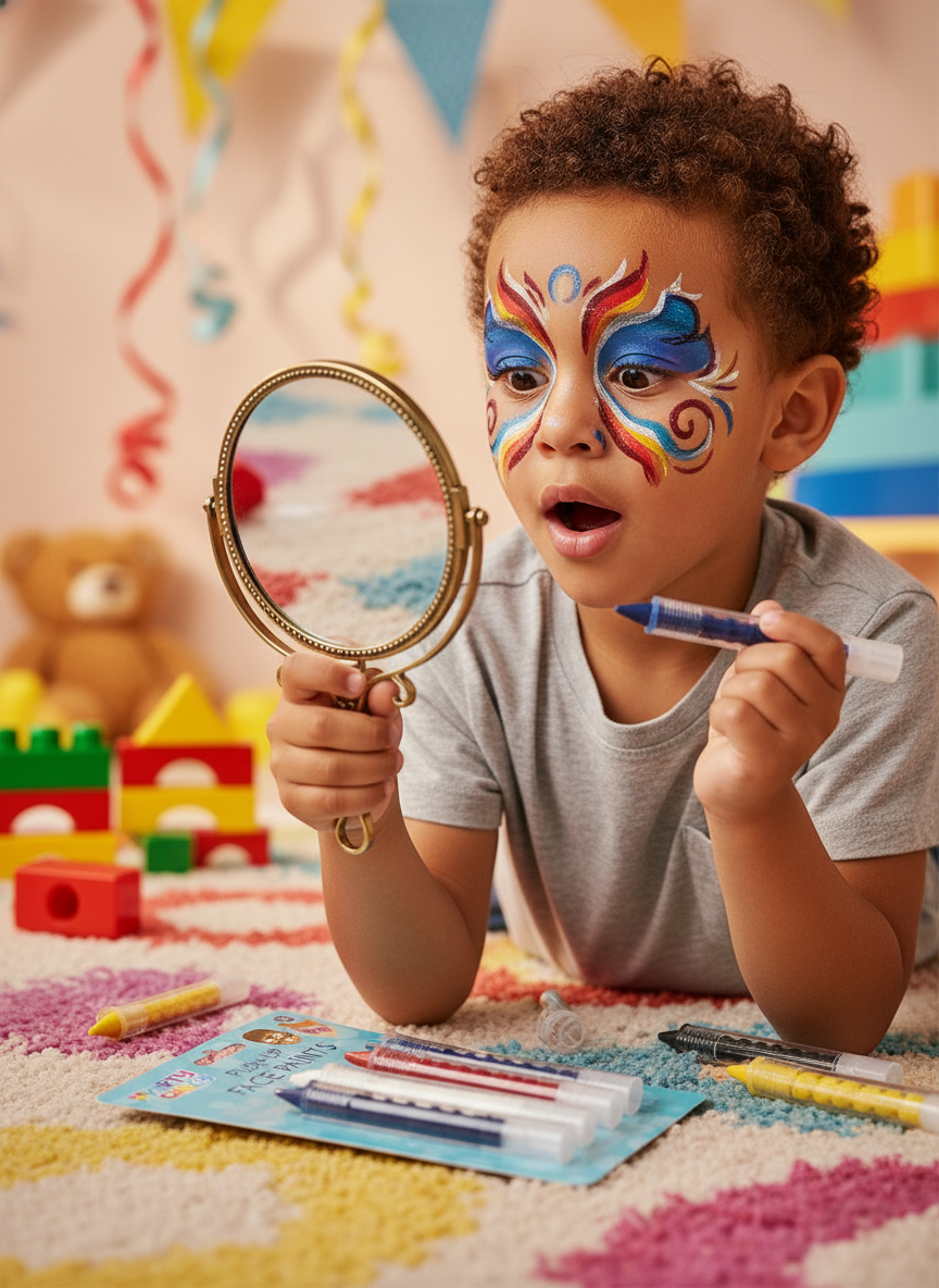 Childrens Push Up Face Paint Crayons Pack Of 5 Assorted Colours | Merthyr Tydfil | Why Not Shop Online