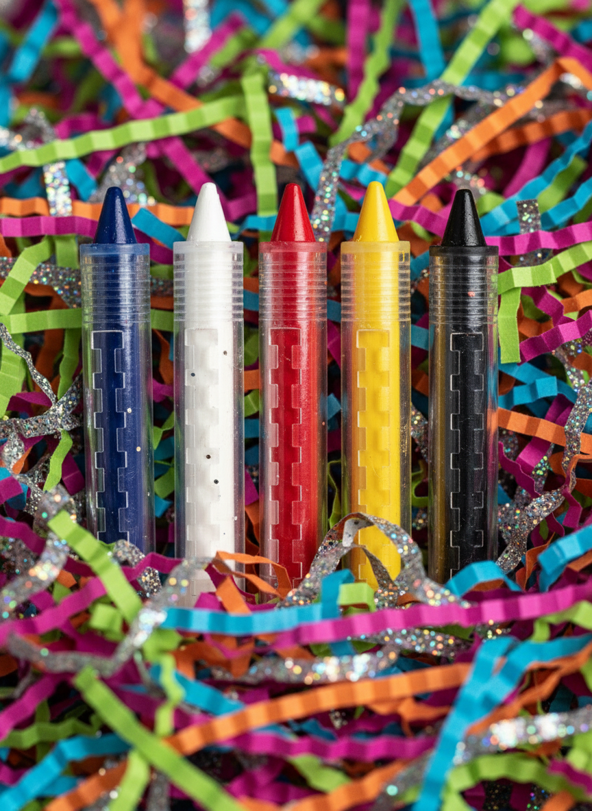 Childrens Push Up Face Paint Crayons Pack Of 5 Assorted Colours | Merthyr Tydfil | Why Not Shop Online