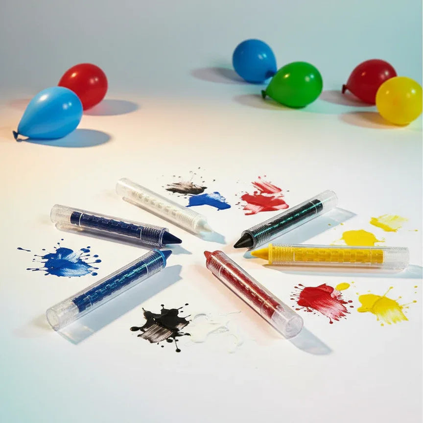 Childrens Push Up Face Paint Crayons Pack Of 5 Assorted Colours - Why Not Shop