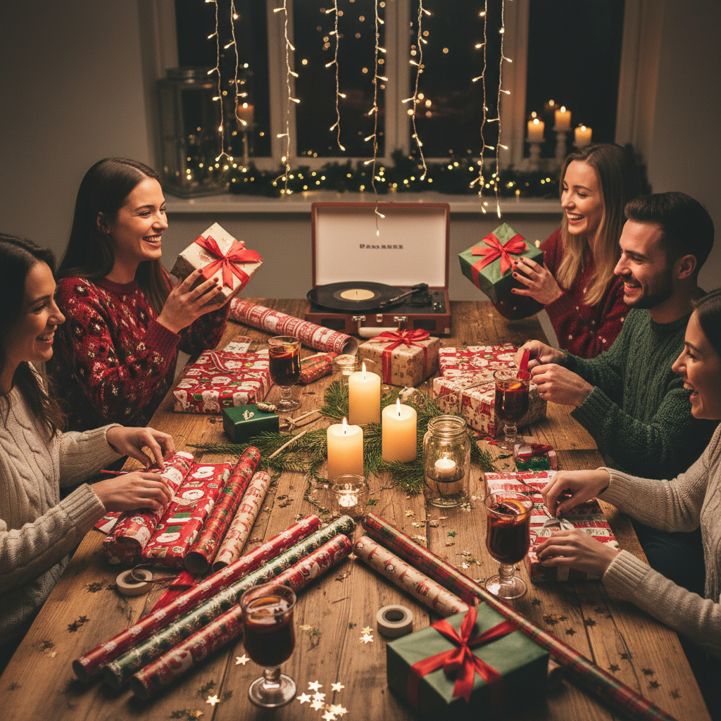 Christmas Gift Wrapping Paper Roll Traditional 4m | Merthyr Tydfil | Why Not Shop Online