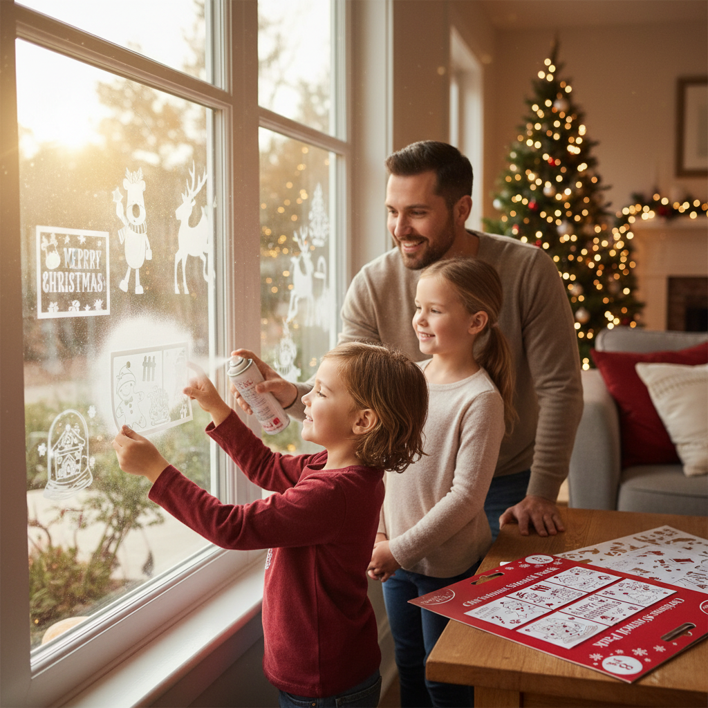 Christmas Stencils Pack of 8 16.5cm x 13.5cm | Merthyr Tydfil | Why Not Shop Online