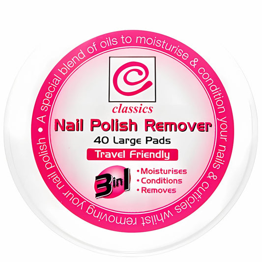 Classics Nail Polish Remover Pads 40 Large Size Pads | Merthyr Tydfil | Why Not Shop Online
