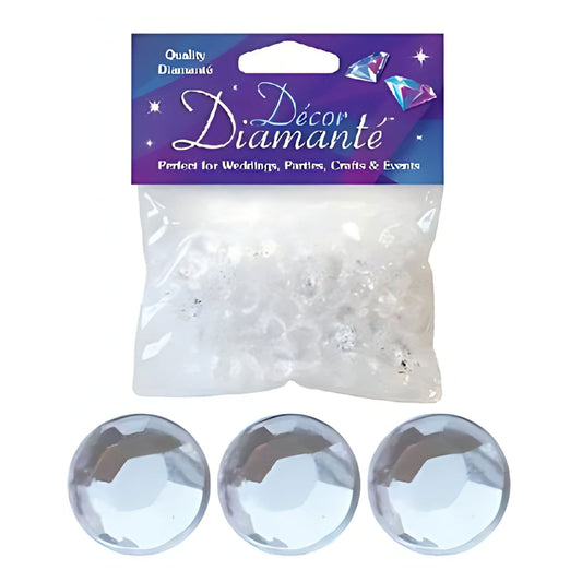 Clear Decor Diamante Diamonds 12mm | Why Not Shop