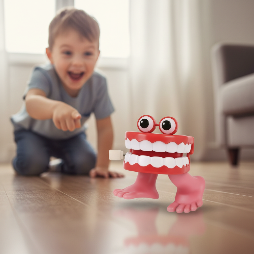 Clockwork Wind Up Chattering Teeth With Eyes - 4Cm | Merthyr Tydfil | Why Not Shop Online