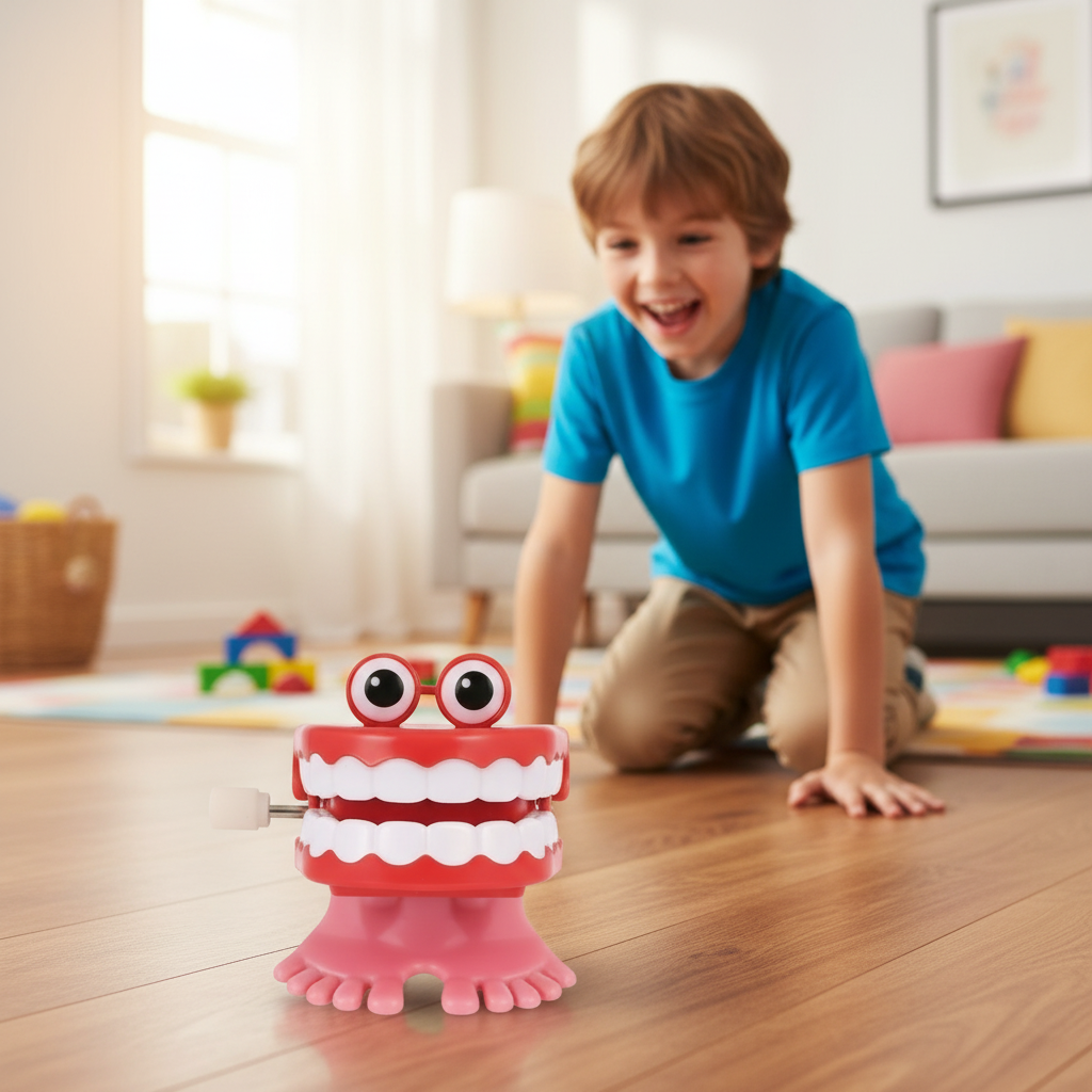 Clockwork Wind Up Chattering Teeth With Eyes - 4Cm | Merthyr Tydfil | Why Not Shop Online