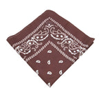 Cowboy/Cowgirl Bandana Brown & White