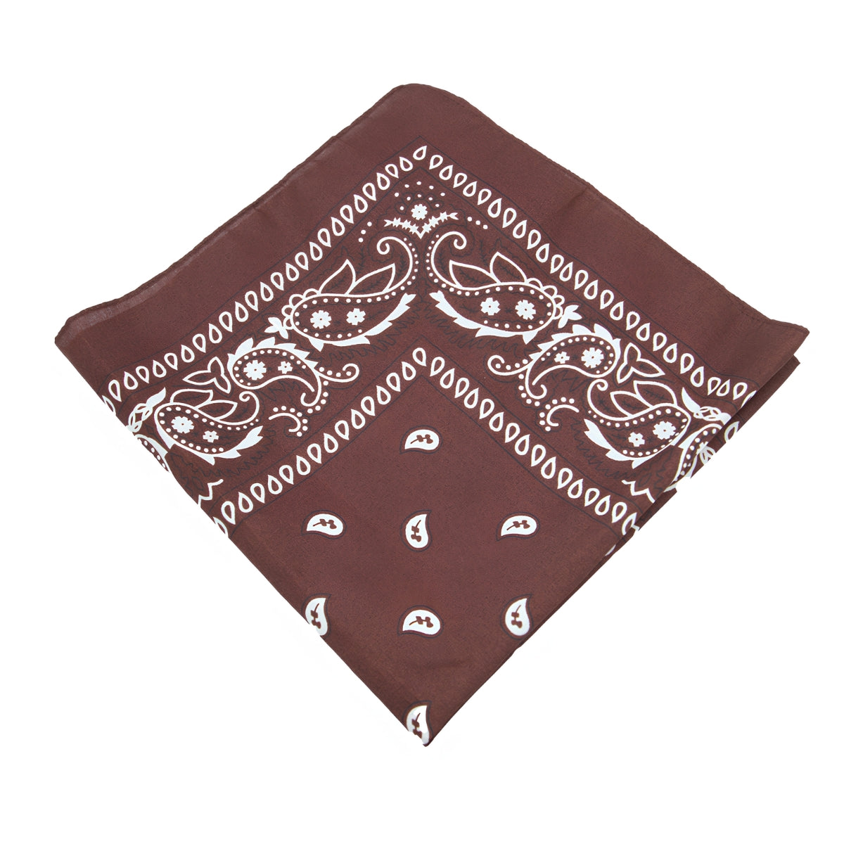 Cowboy/Cowgirl Bandana Brown & White