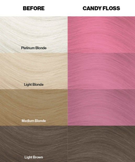 Crazy Color Semi Permanent Hair Dye - Candy Floss Delicate Pink Number 65 100ml | Why Not Shop