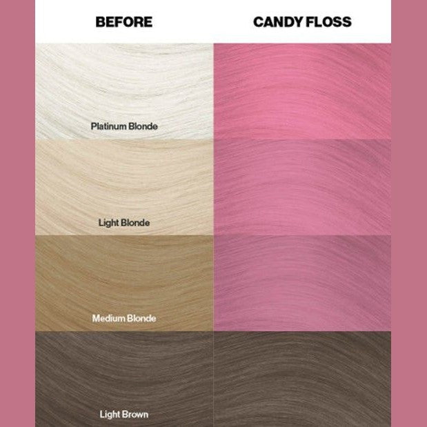 Crazy Color Semi Permanent Hair Dye - Candy Floss Delicate Pink Number 65 100ml | Why Not Shop