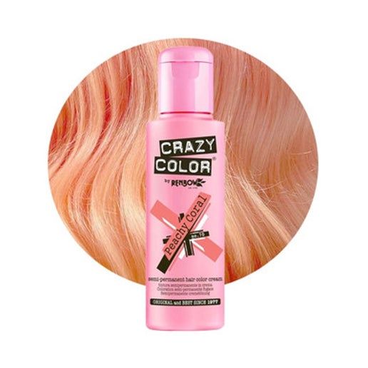 Crazy Color Semi Permanent Hair Dye - Peachy Coral Number 70 100ml | Why Not Shop