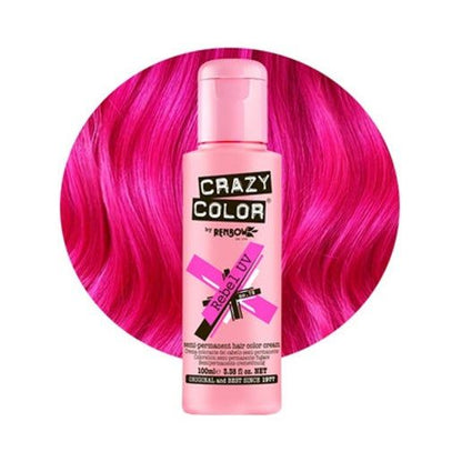 Crazy Color Semi Permanent Hair Dye - Rebel UV Neon Pink Number 78 100ml | Merthyr Tydfil | Why Not Shop Online
