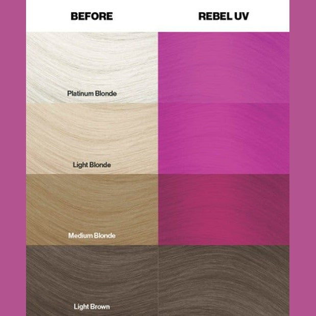 Crazy Color Semi Permanent Hair Dye - Rebel UV Neon Pink Number 78 100ml | Why Not Shop
