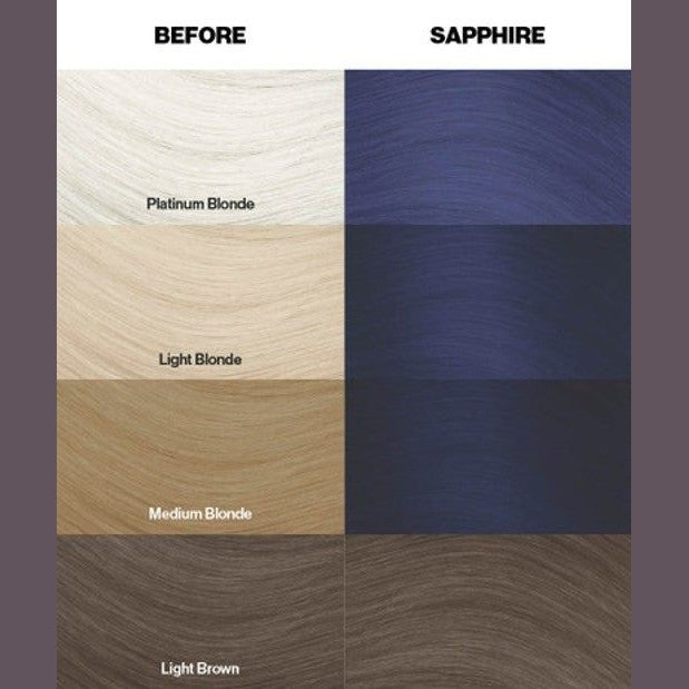 Crazy Color Semi Permanent Hair Dye - Sapphire Number 72 100ml | Why Not Shop