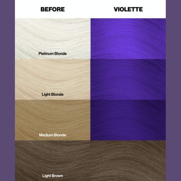 Crazy Color Semi Permanent Hair Dye - Violette Number 43 100ml | Why Not Shop