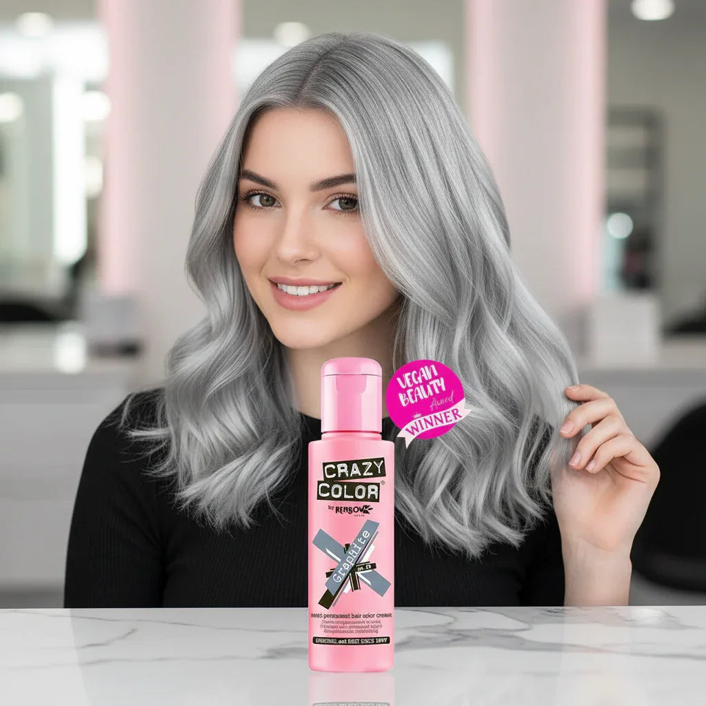 Crazy Color Graphite Semi-Permanent Hair Dye 100ml - Why Not Shop
