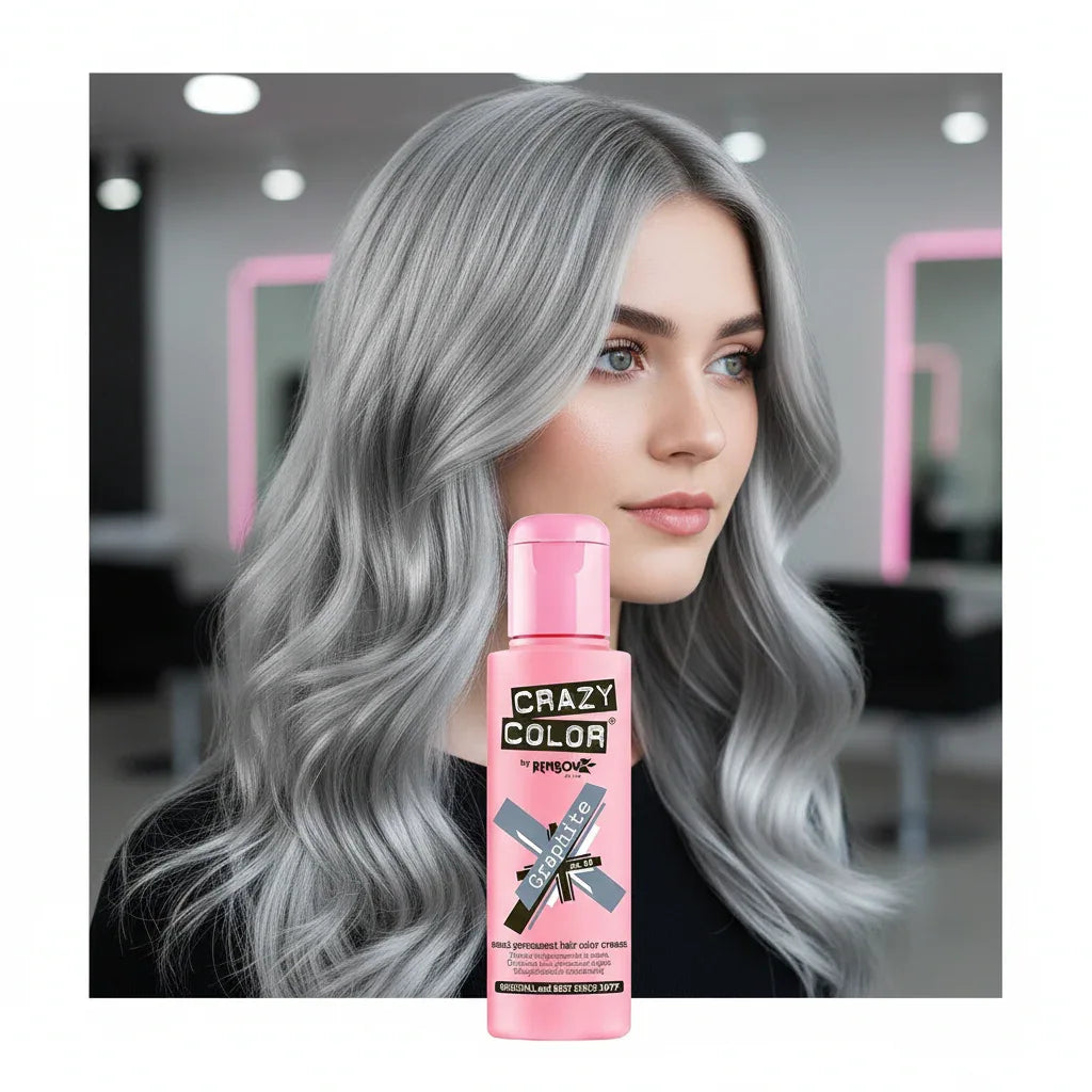 Crazy Color Graphite Semi-Permanent Hair Dye 100ml - Why Not Shop