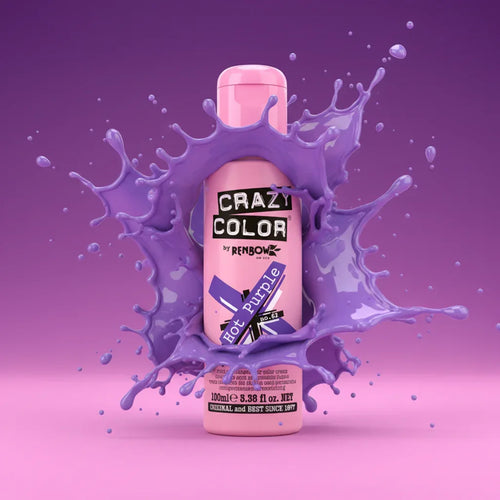 Crazy Color Hot Purple Semi-Permanent Hair Dye 100ml - Why Not Shop