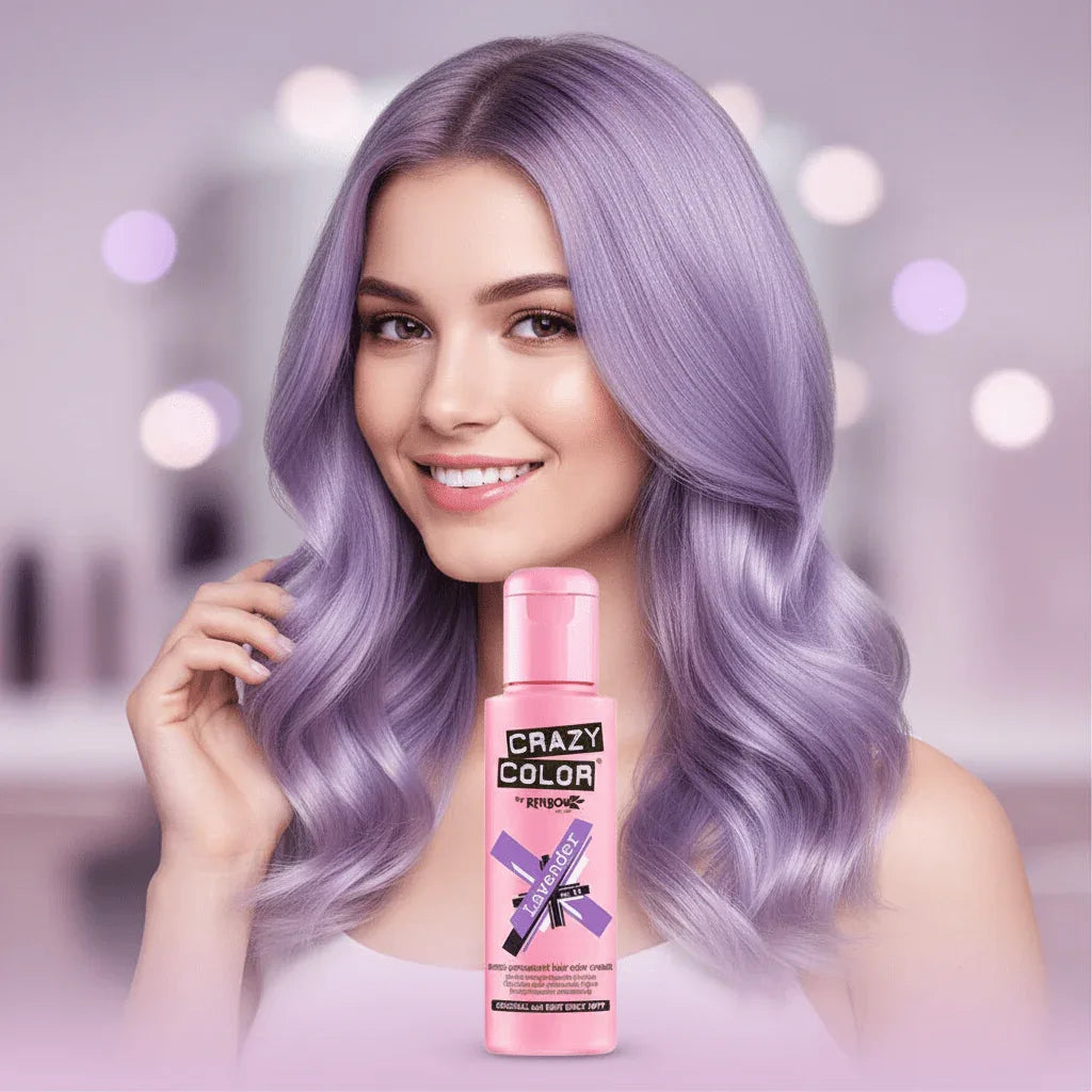 Crazy Color Lavender Semi-Permanent Hair Dye 100ml - Why Not Shop