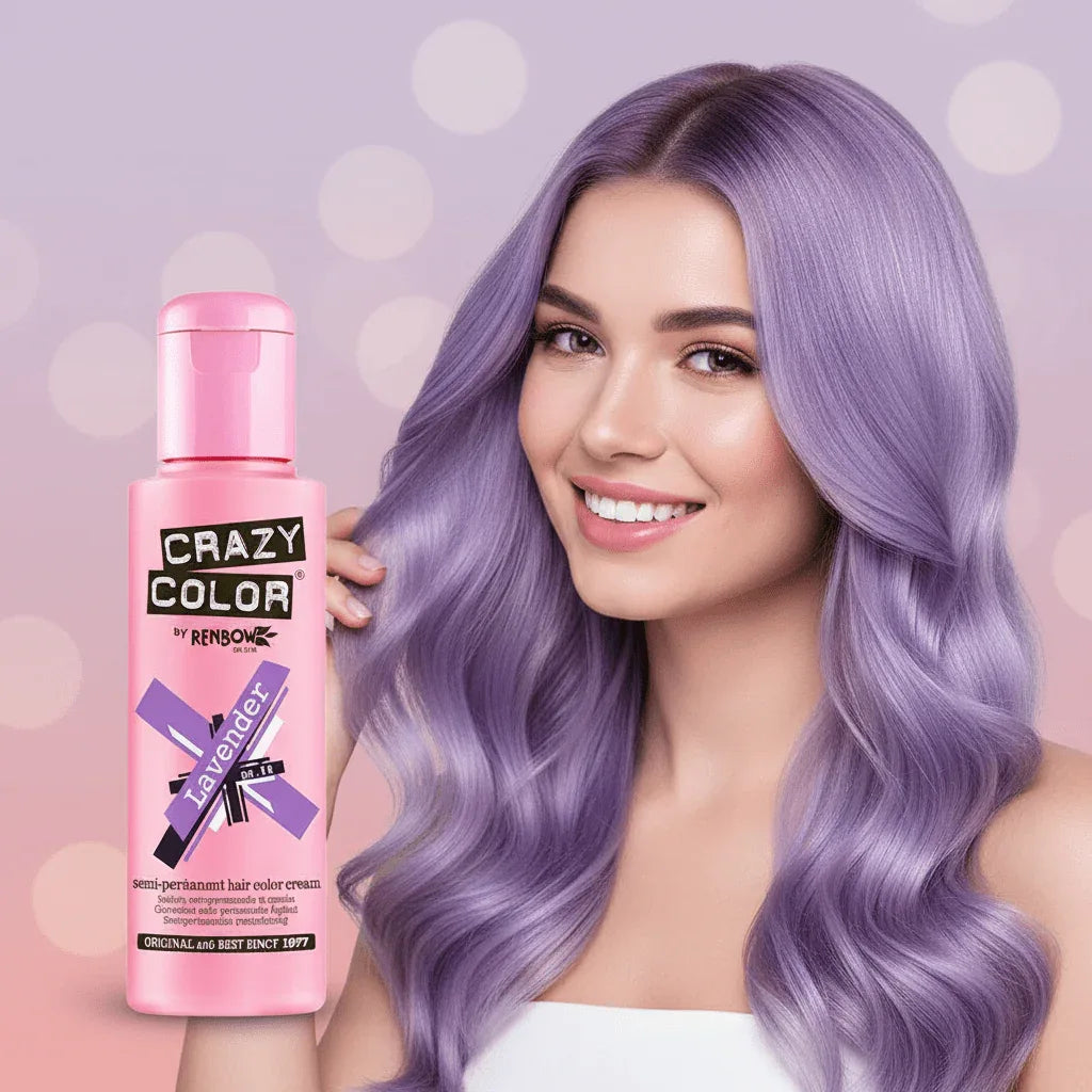 Crazy Color Lavender Semi-Permanent Hair Dye 100ml - Why Not Shop