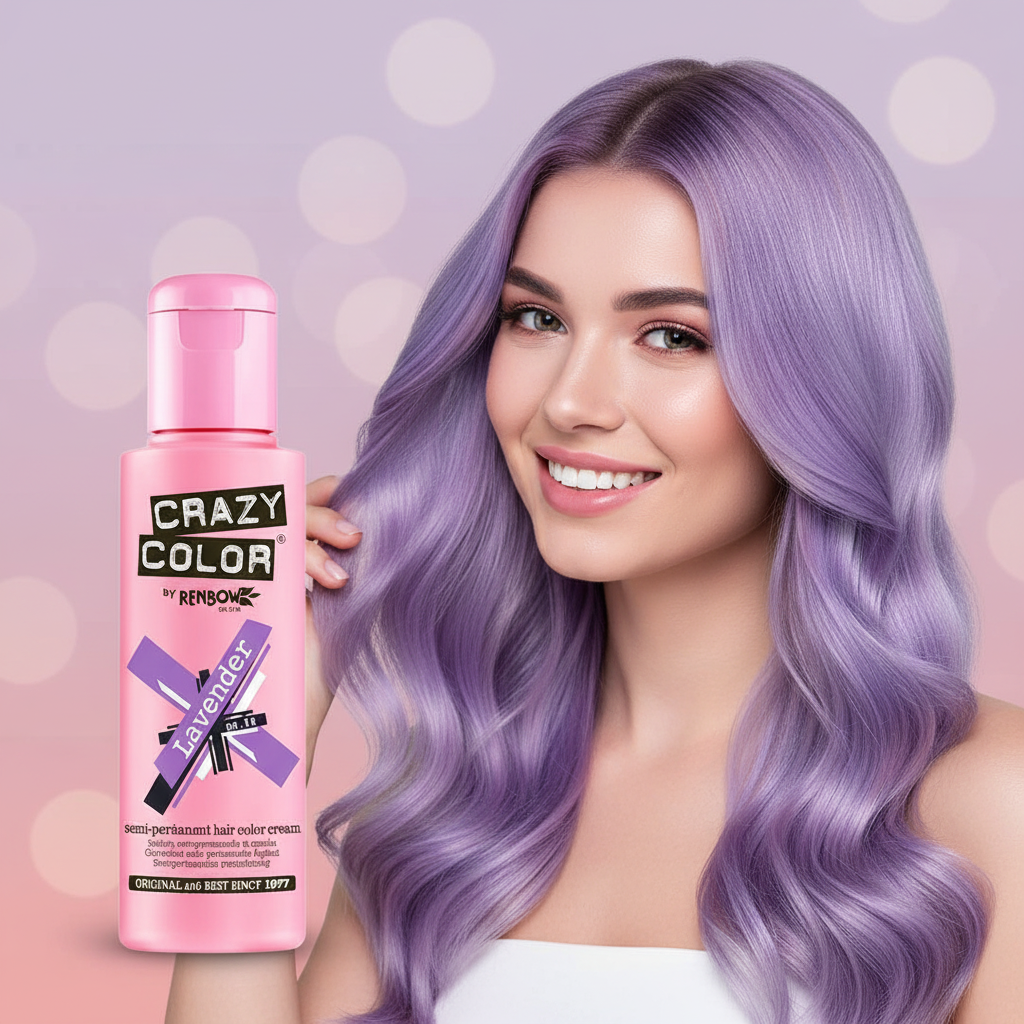 Crazy Color Semi Permanent Hair Dye - Lavender Number 54 100ml | Merthyr Tydfil | Why Not Shop Online