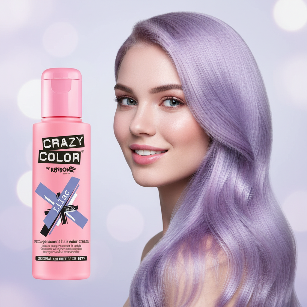 Crazy Color Semi Permanent Hair Dye - Lilac Number 55 100Ml | Merthyr Tydfil | Why Not Shop Online