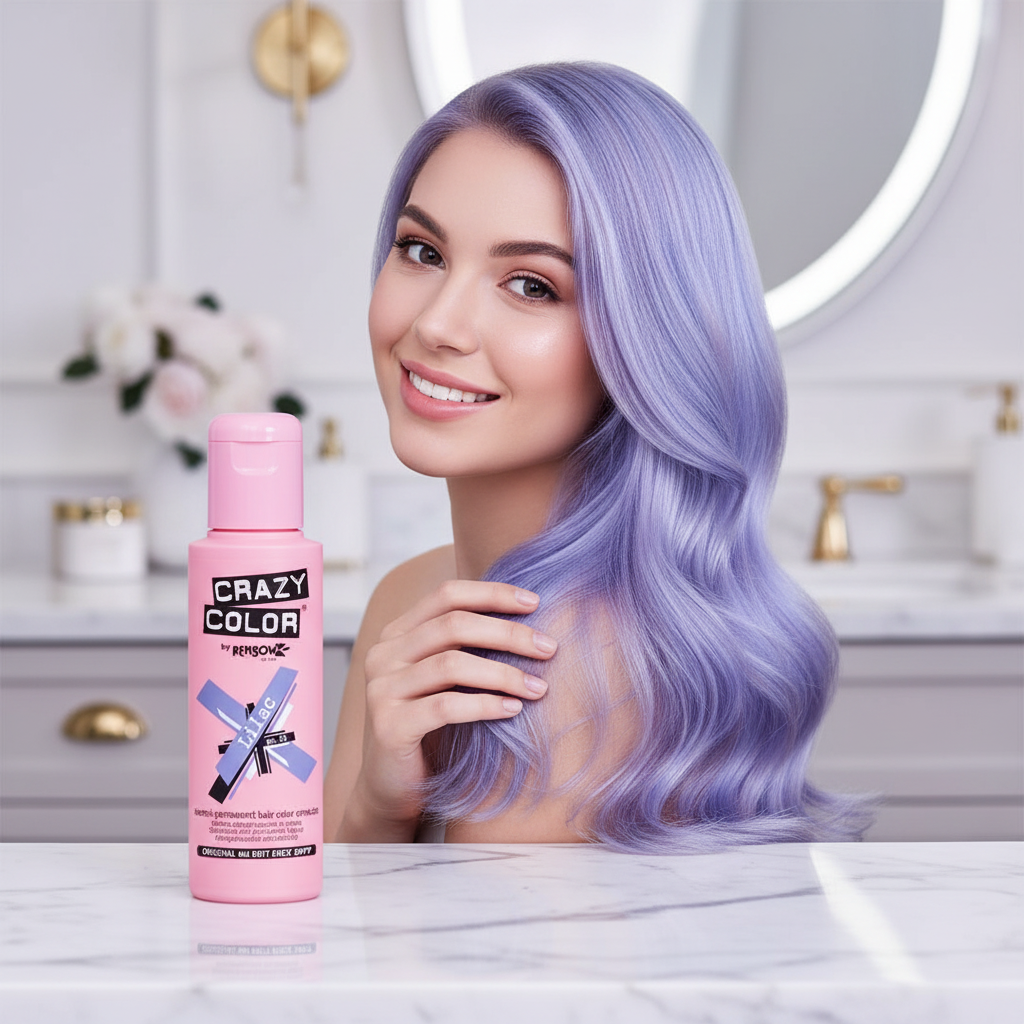 Crazy Color Semi Permanent Hair Dye - Lilac Number 55 100Ml | Merthyr Tydfil | Why Not Shop Online