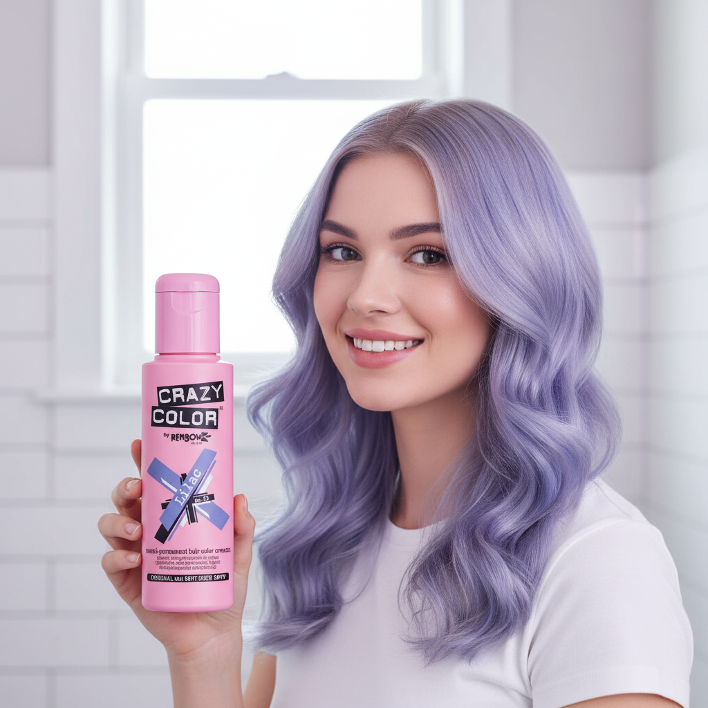 Crazy Color Semi Permanent Hair Dye - Lilac Number 55 100Ml | Merthyr Tydfil | Why Not Shop Online