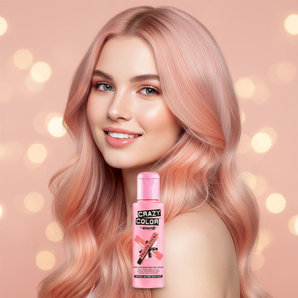 Crazy Color Semi Permanent Hair Dye - Peachy Coral Number 70 100Ml | Merthyr Tydfil | Why Not Shop Online
