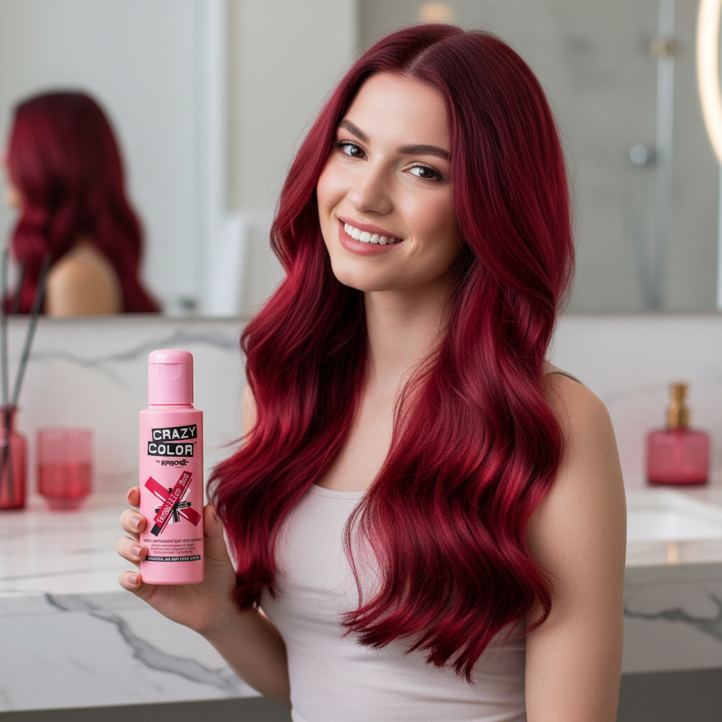 Crazy Color Semi Permanent Hair Dye - Vermillion Red Number 40 100ml | Merthyr Tydfil | Why Not Shop Online