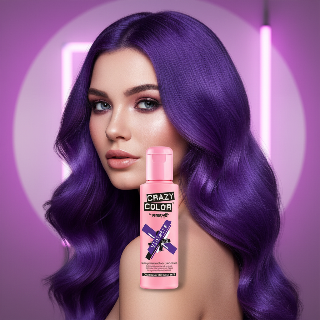 Crazy Color Semi Permanent Hair Dye - Violette Number 43 100Ml | Merthyr Tydfil | Why Not Shop Online