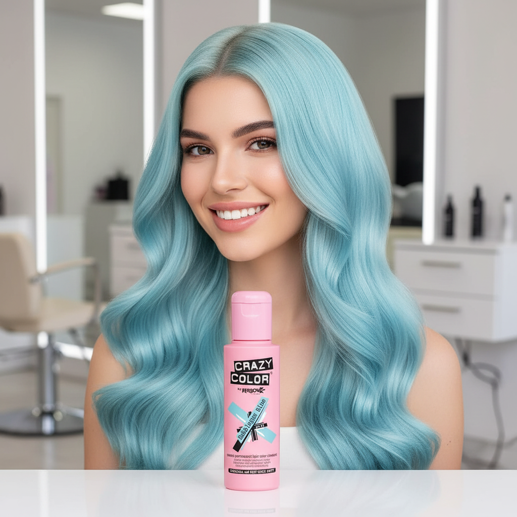 Crazy Color Semi Permanent Hair Dye Bubblegum Blue Number 63 100ml | Merthyr Tydfil | Why Not Shop Online