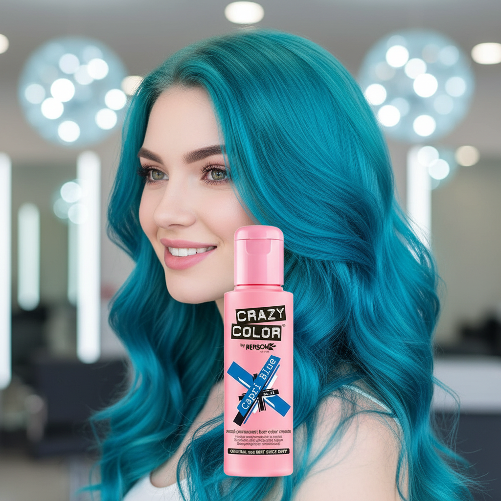 Crazy Color Semi Permanent Hair Dye Capri Blue Number 44 100ml | Merthyr Tydfil | Why Not Shop Online