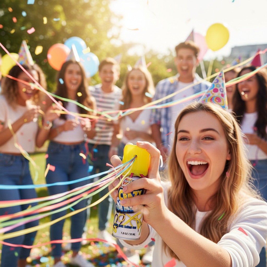 Crazy Silly String Cans Assorted Colours 1.8oz | Merthyr Tydfil | Why Not Shop Online