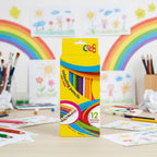 Cre8 Colouring Pencils Assorted Colours 12 Pack - Why Not Shop