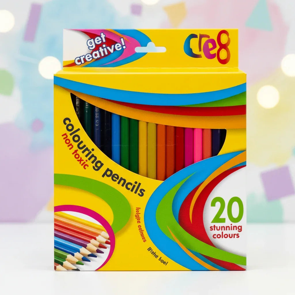 Cre8 Assorted Colouring Pencils Set (20 Pack) - Why Not Shop
