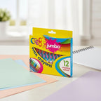 Cre8 Jumbo Wax Crayons - Assorted Colours Pack of 12 - Why Not Shop