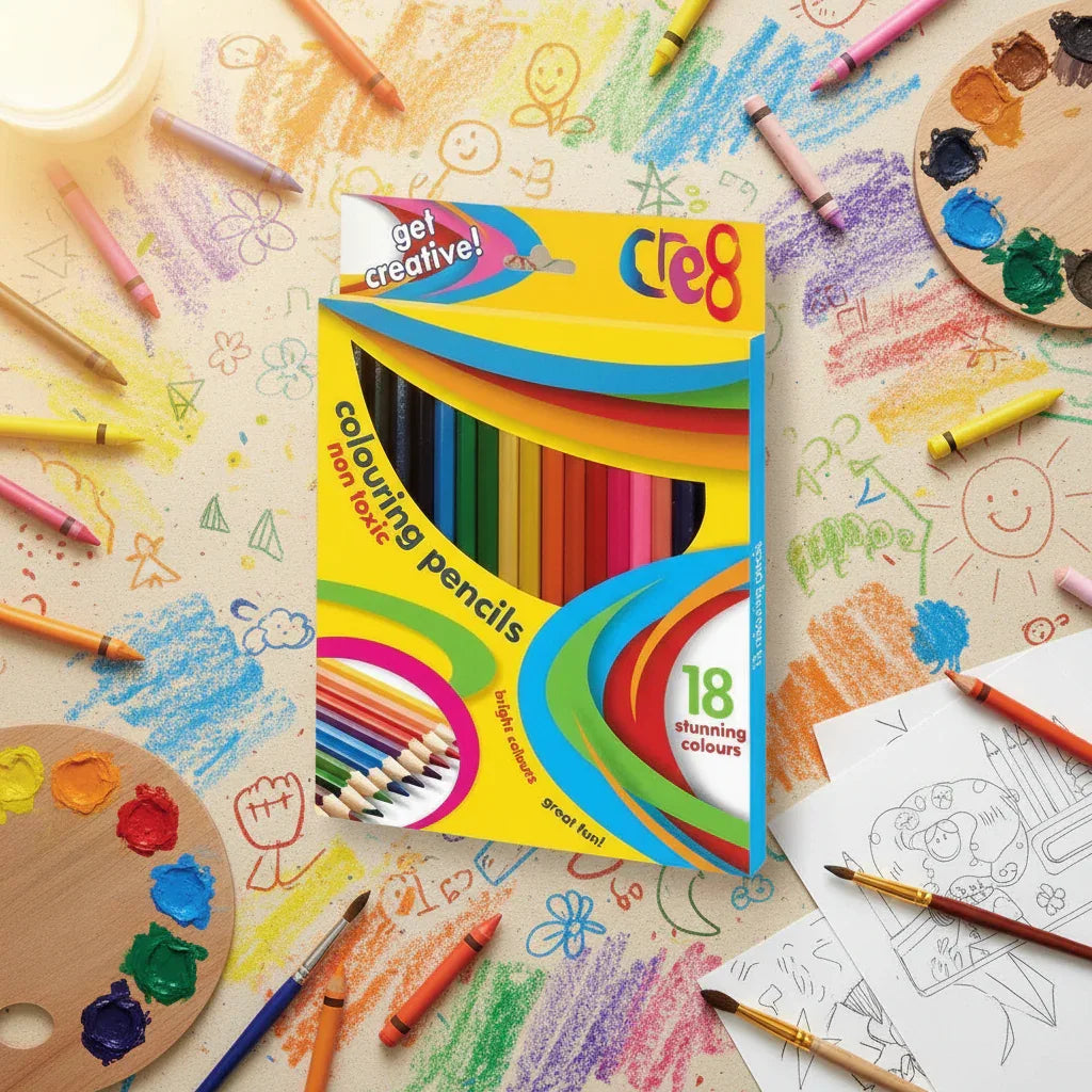 Cre8 8-Count Colouring Pencils Kids Art Set - Why Not Shop