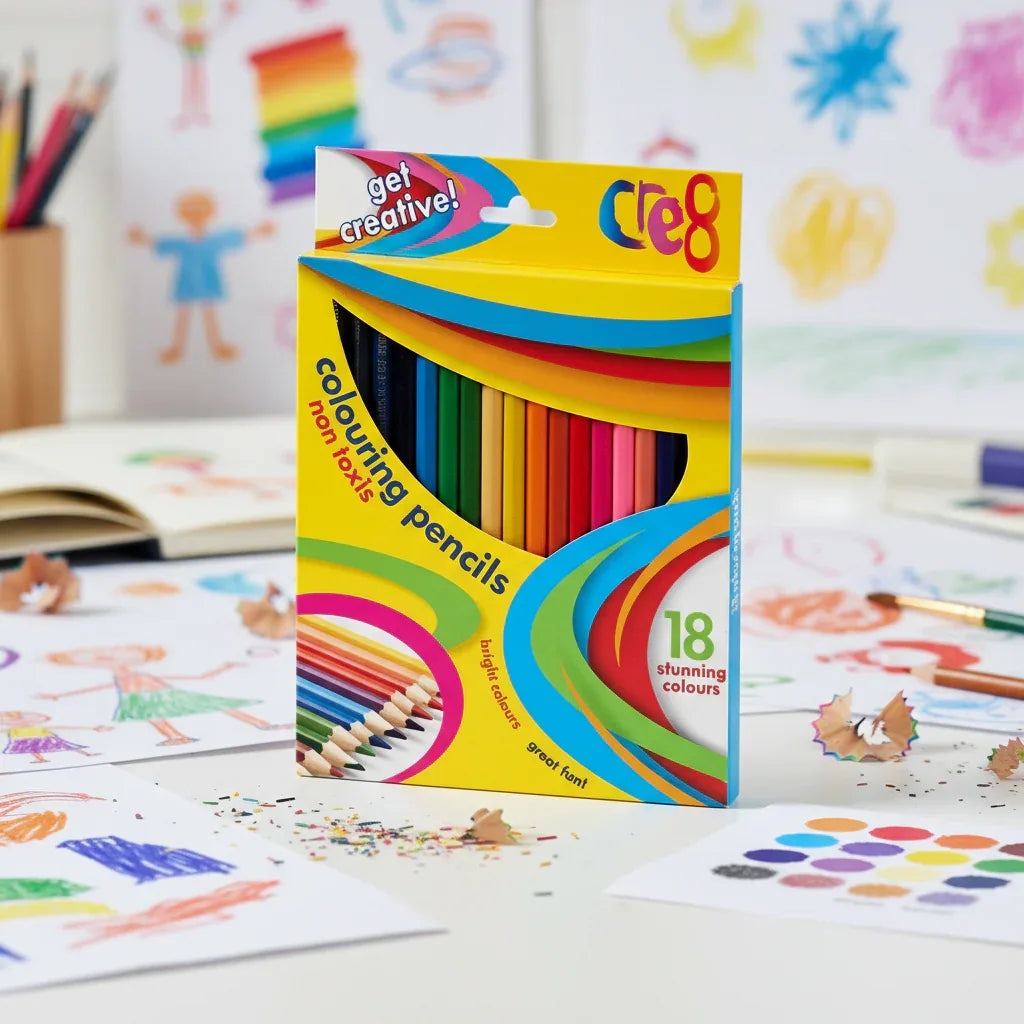 Cre8 8-Count Colouring Pencils Kids Art Set - Why Not Shop