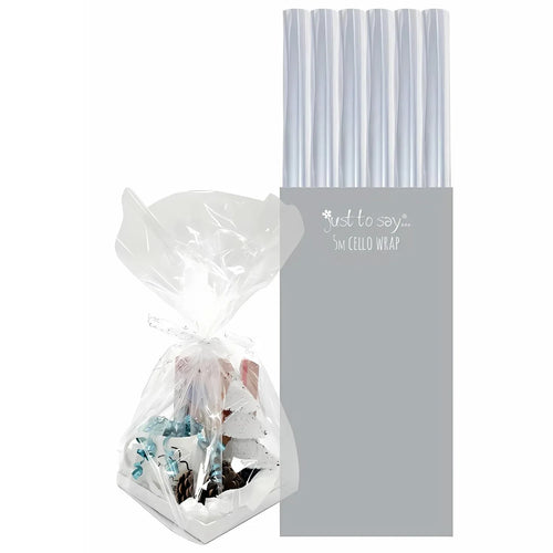 Crystal-Clear Cellophane Wrap: 5M Roll For Gift Baskets & More - Why Not Shop
