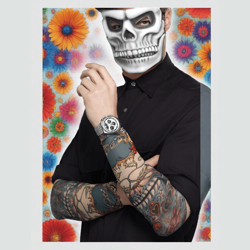 Day of the Dead Tattoo Sleeves, Multi-Coloured | Merthyr Tydfil | Why Not Shop Online