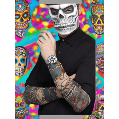 Day of the Dead Tattoo Sleeves, Multi-Coloured | Merthyr Tydfil | Why Not Shop Online