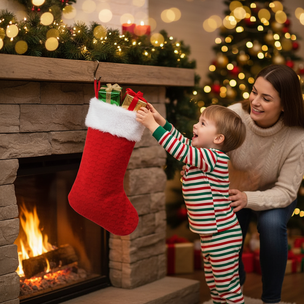 Deluxe Velvet Christmas Stocking | Merthyr Tydfil | Why Not Shop Online