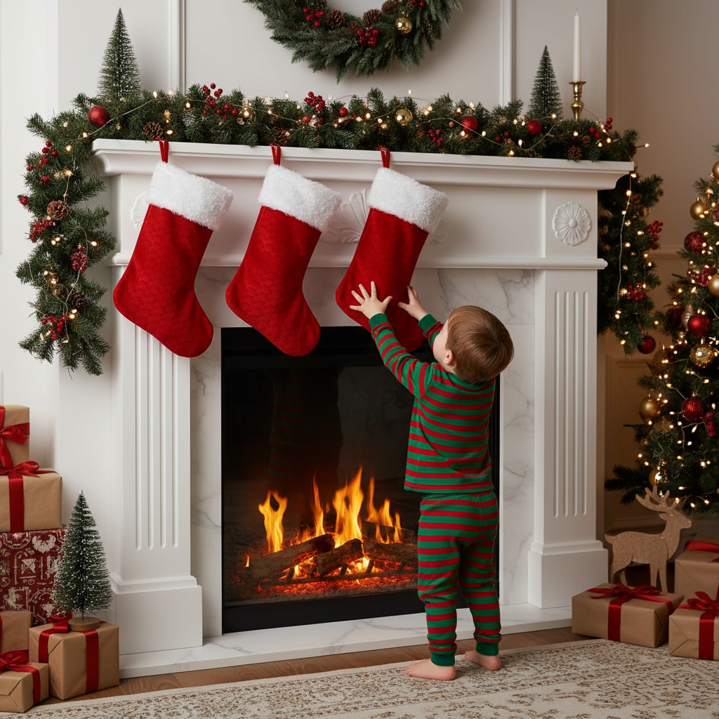 Deluxe Velvet Christmas Stocking | Merthyr Tydfil | Why Not Shop Online