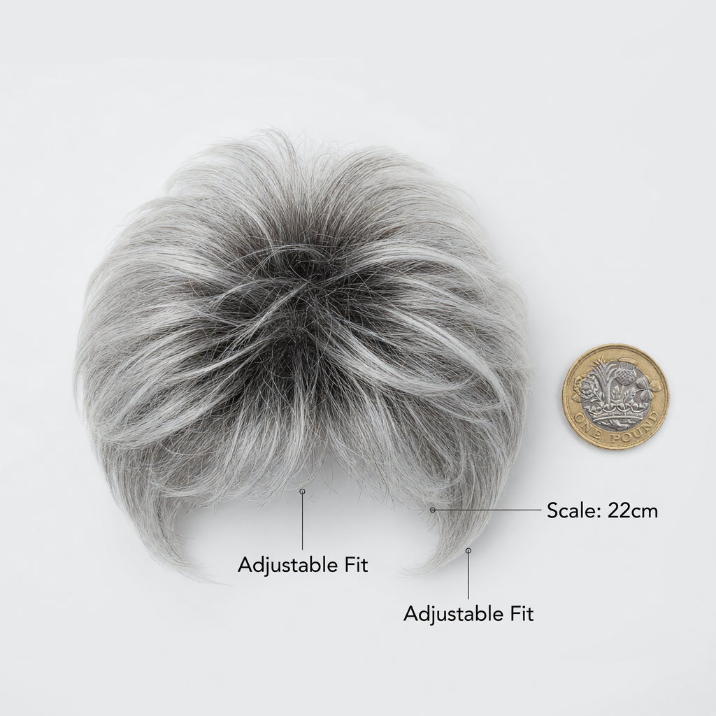 George Michael 1980s Silver Wig – product image 3