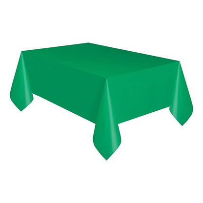 Emerald Green Plastic Table Covers for Parties and Events 1.37M X 2.74M | Why Not Shop