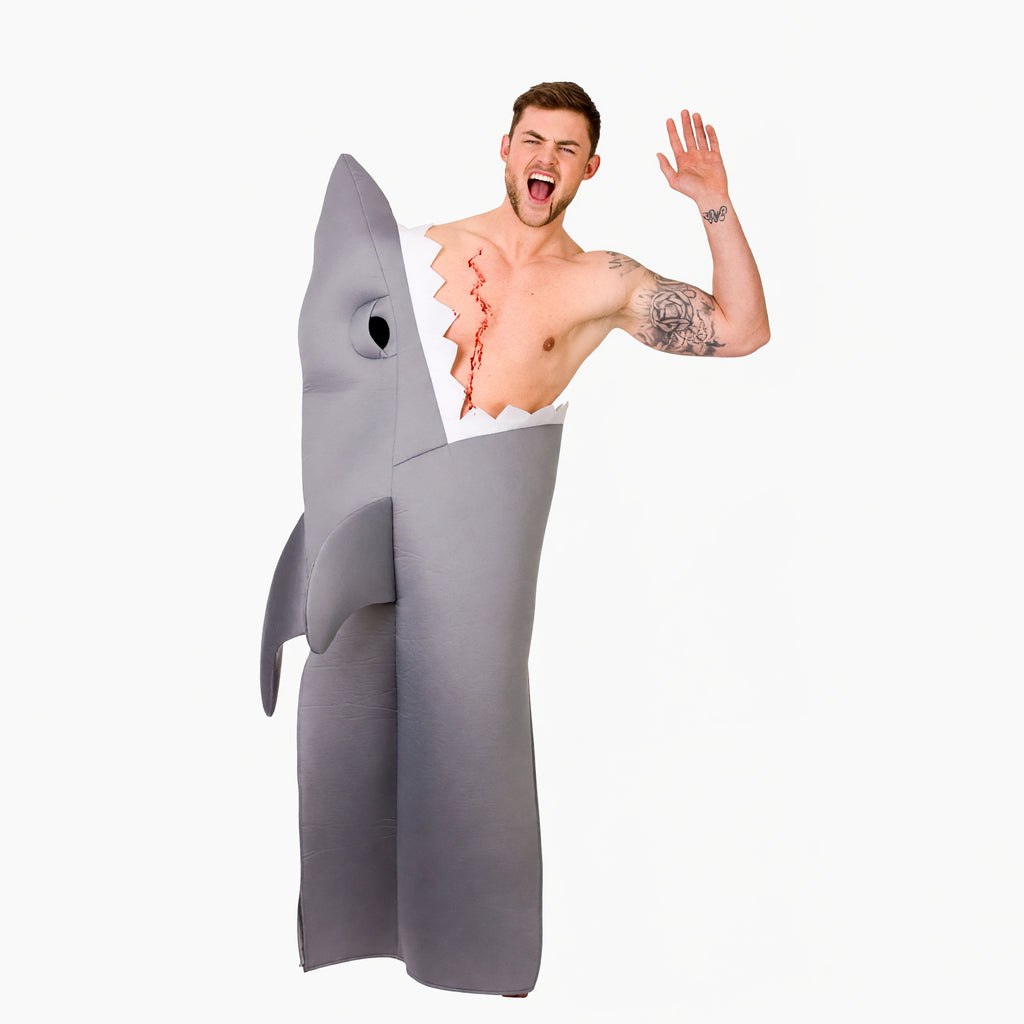 Funny Shark Adults Fancy Dress Costume One Size